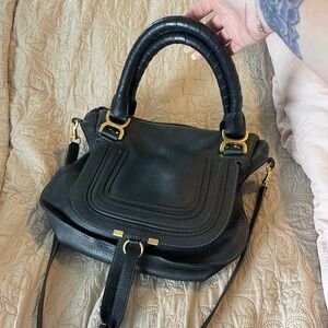 Authentic Chloe “Marcie” medium textured crossbody